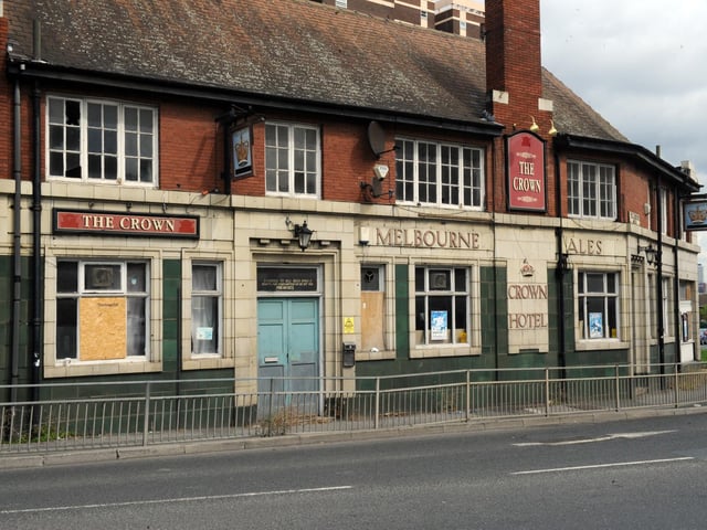 The Crown on Tong Road. This 19th century pub was extensively remodelled in the 1920s and closed circa 2011.