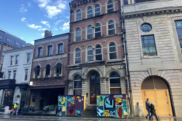 Plans have been submitted for a new bar in Queens House, Wellington Street, Leeds, a vacant former office building.