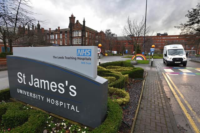 The woman said she was attacked by a patient at St James's Hospital in Leeds