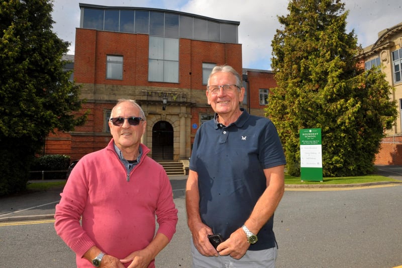 Irvin Gale, who organised the event, with former teacher and Head of Year John Shephard