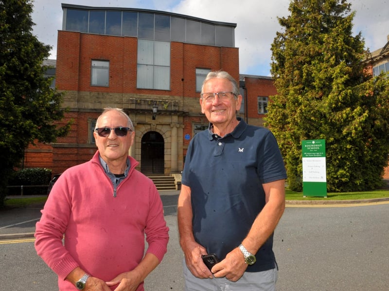 Irvin Gale, who organised the event, with former teacher and Head of Year John Shephard