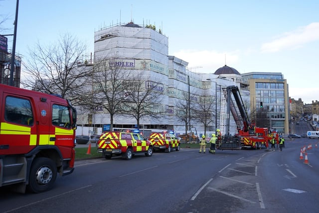 Four crews from Bradford, Odsal, Cleckheaton and Shipley fire stations were sent to the scene