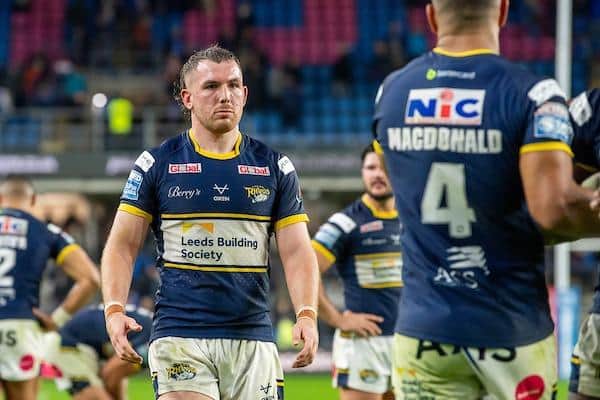 There's no hiding Cameron Smith's disappointment following Rhinos' loss to Hull KR. Picture by Allan McKenzie/SWpix.com.