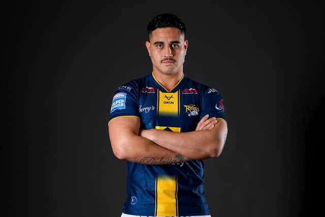 Leeds Rhinos forward Keenan Palasia has a minor niggle and won't play in Cameron Smith's testimonial. Picture by Allan McKenzie/SWpix.com.