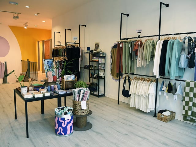 The couple had a small budget to work with and had to do much of the renovations of the former tile shop themselves.