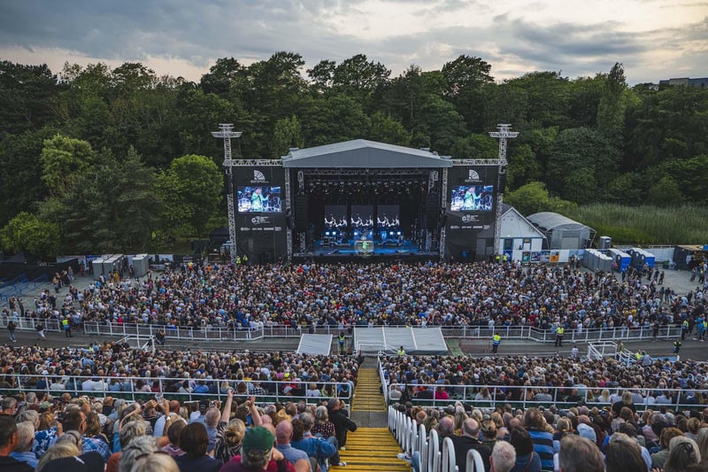 The gig was the first time Blondie have played at the Open Air Theatre.