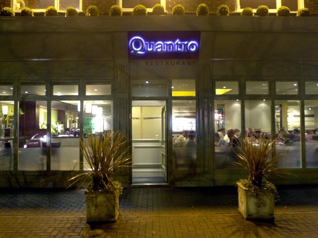 Quantro Restaurant, Street Lane, Leeds. Pictured on January 25, 2002.
