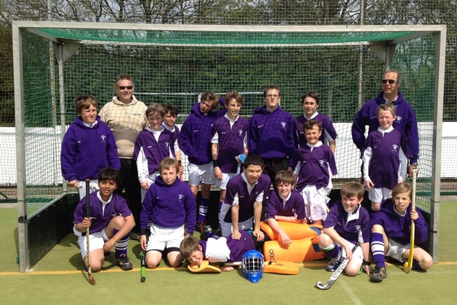 The Derbyshire U13s team, which includes Buxton Hockey Club players Daniel Clayton, Louis Forshaw Perring and Marcus Wilkison.