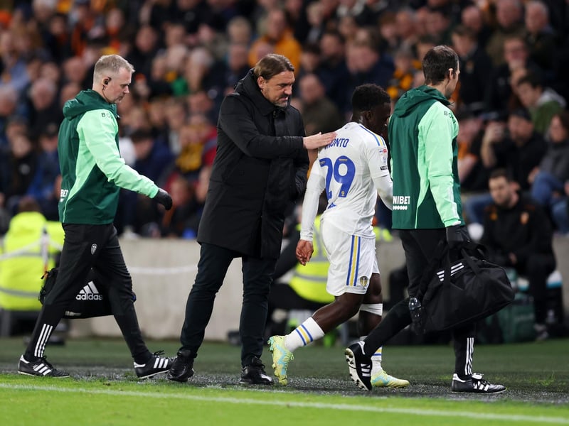 Expected return date: October/November.
Summary: Gnonto has been out since injuring his lateral ankle ligament during the first half of the goalless draw at Hull City on September 20.
What Farke has said: "I would say with Willy Gnonto and Djed Spence, everything is on track there. They're recovering nicely but they won't return before the international break."