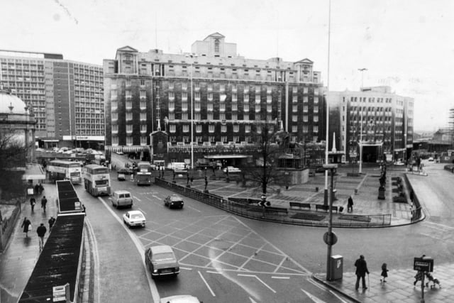 The Queens Hotel on City Square pictured in February 1983.