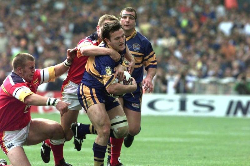 Leeds Rhinos scrum-half Ryan Sheridan had an outstanding game and would have been Wembley man of the match but for Leroy Rivett's four tries.