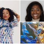 Corinne Bailey Rae (left), Kadeena Cox OBE and  Hughbon Condor.