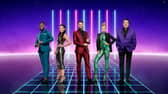 From left: Mo Gilligan, Davina McCall, Joel Dommett, Rita Ora and Jonathan Ross