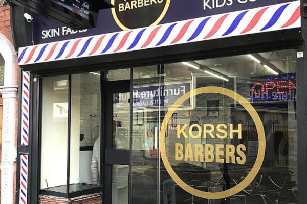 Korsh Barbers, 10 Stephenson Place, S40 1XL. Rating: 5/5 (based on 67 Google Reviews). "Top lads, always provide a smashing cut."
