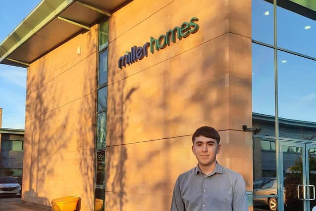 Alfie Sykes, 18, from Leeds, Apprentice at Miller Homes in Wakefield.
