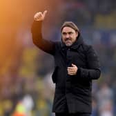 COMFORTABLE WIN - Daniel Farke, manager of Leeds United, celebrates victory following the Championship match between Leeds and Huddersfield Town at Elland Road. Pic: George Wood/Getty Images