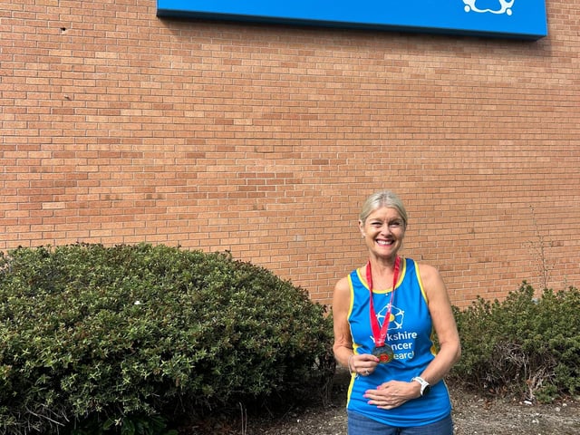 Committed volunteer Rosemary Thompson took part in the Great North Run for a fourth time this year