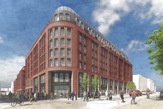 Developers have put forward early plans to build new retail units and students flats