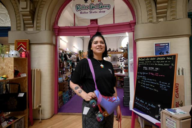 Melissa Blackwood, 44, is the owner of award-winning Leeds business Roller Girl Gang (Photo: Simon Hulme)