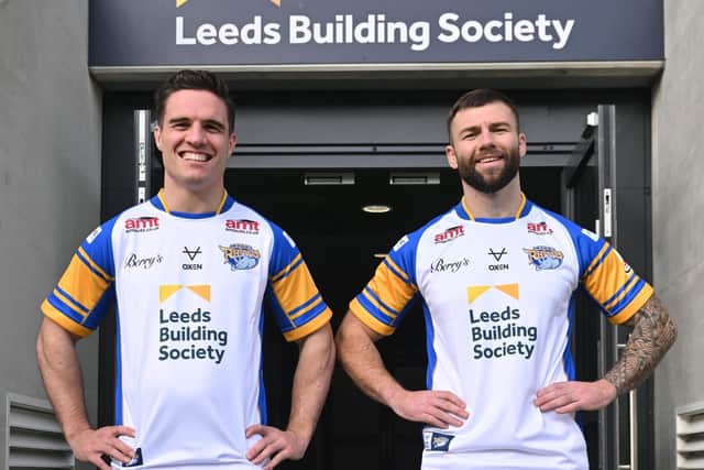 Brodie Croft, left, and Andy Ackers both joined Leeds from Salford. (Photo: Matthew Merrick Photography)