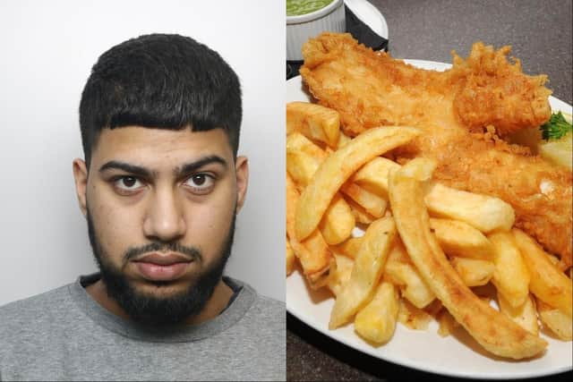 Qasim Ahmed said he was just getting fish and chips when he was stopped by police - but was caught with class A drugs between his buttocks (Photo by WYP/National World)