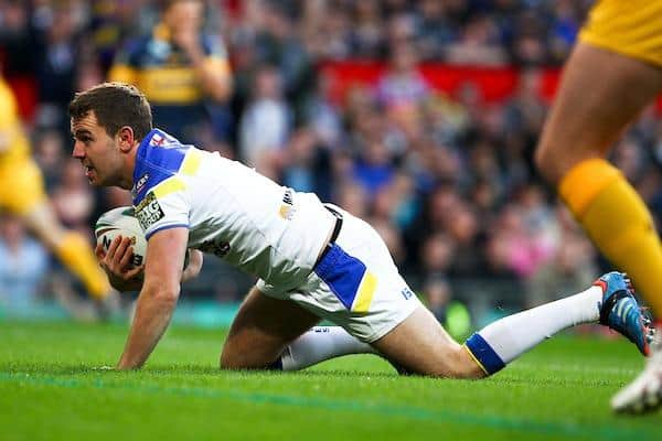 Richie Myler was a Grand Final try scorer for Friday's opponents Warrington against Leeds 10 years ago. Picture by Alex Whitehead/SWpix.com.