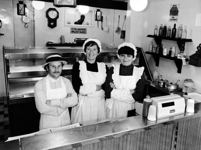Frying tonight at Yeadon's Sandy Way fish and chip shop in August 1983. It was owned by Madeline Whitehead.