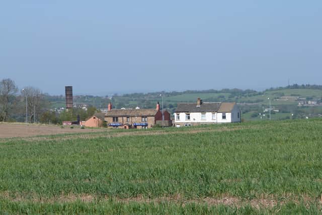 Part of the proposed site looking towards Overton. Protestors say the solar farm would turn areas of open country side in Wakefield and Kirklees into an 'industrial landscape'. (Photo by Martin Hague)