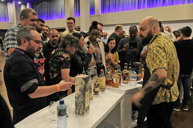 Plenty of choice for the rum festival. (pic by Steve Riding)