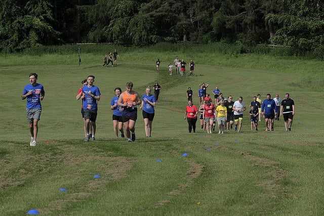 Harewood House was awash with a sea of runners across the horizon.