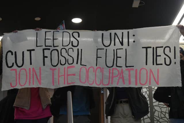 Members of the Student Rebellion Leeds group say the university is refusing to engage with them on the reasons for the protest.