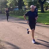 Bill running at parkrun