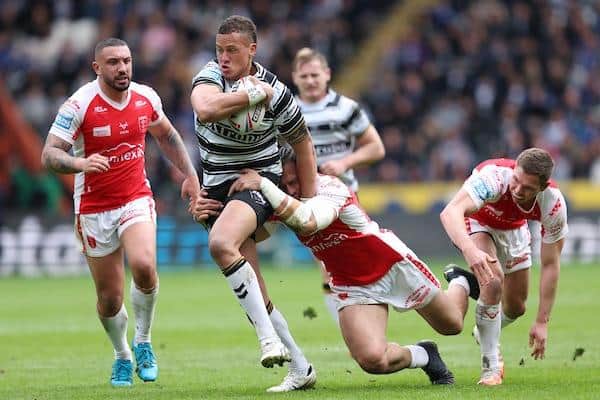 Kane Evans will miss Hull FC's visit to Leeds Rhinos on Friday. Picture by John Clifton/SWpix.com.