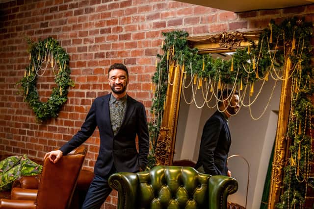 Jordan Odu, co-founder of PR and events company Pink Gorilla and Hairy Lemon, pictured at their office The Faversham (Photo by James Hardisty/National World)