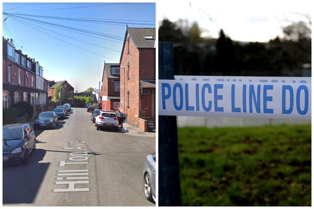 Officers received a report of a male having been stabbed in the vicinity of Hill Top Avenue, Harehills. Picture: Google/NW