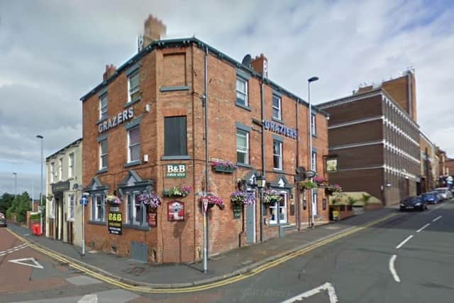 The Graziers pub, Market Street, Wakefield. Google image from 2009.