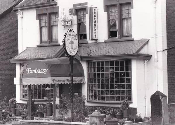 The Embassy restaurant on Roundhay Road offered 'really good food'. Pictured in October 1982.