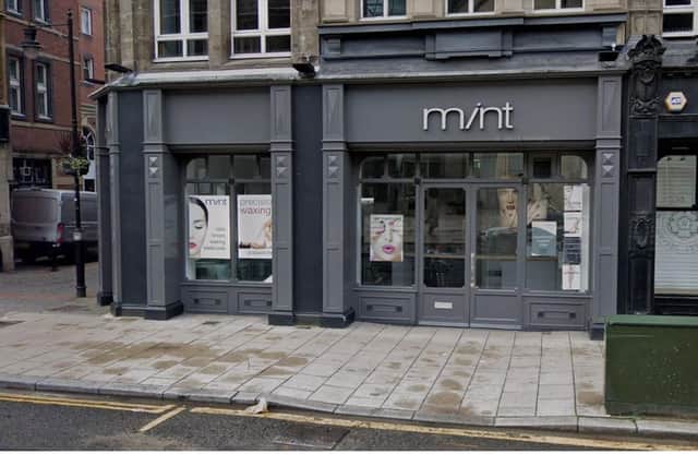 Mint Nail and Beauty salon on Boar Lane, Leeds city centre.