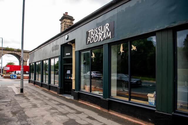 Exterior of Trissur Pooram, a new restaurant that is opening on Kirkstall Road at the site of what used to be Meat is Dead. Photo: James Hardisty