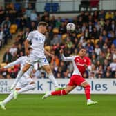 HAPPY: Dan James to make his Leeds United return, the winger pictured during Saturday's 2-0 defeat against AS Monaco at the LNER Community Stadium in York. Picture by LUFC.