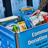 Aldi shares list of priority items for shoppers to donate via in-store donation points.
