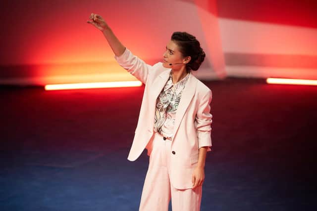 Hannah Ware stars as Rebecca in The One. (Pic: PA Photo/Netflix)