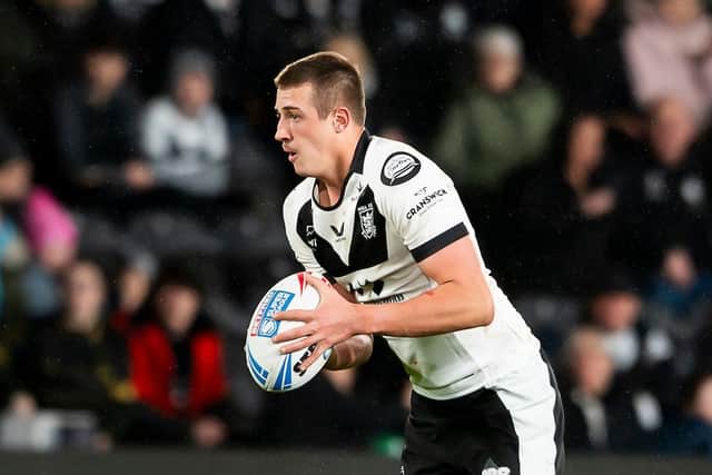 Hull FC's side against Leeds on Sunday will include half-back Jake Arthur, pictured, the eldest son of Rhinos coach Brad Arthur. Picture by Allan McKenzie/SWpix.com.
