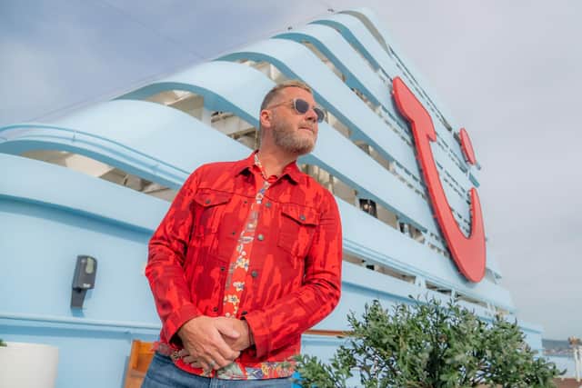 Jon Fisher aka 'Gary Barlow' onboard Marella Cruises