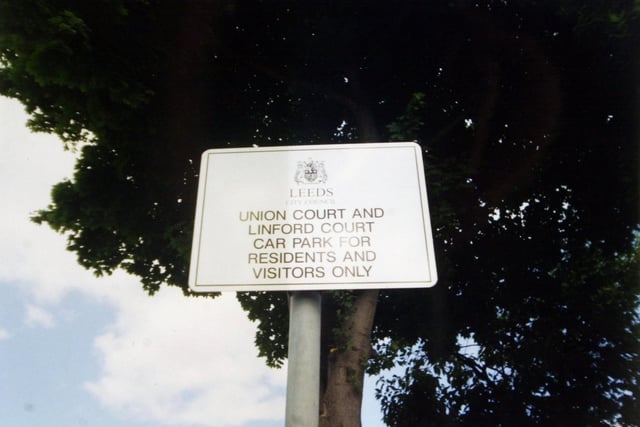 Council bosses were left red faced after this incorrect sign put up at Linfoot Court in October 2003.