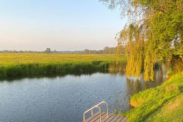 Wild swimming near Miller's House in Norfolk