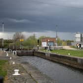 Police received a concern for safety report regarding a male in the canal by Thwaite Lane. Image: William Lailey / SWNS