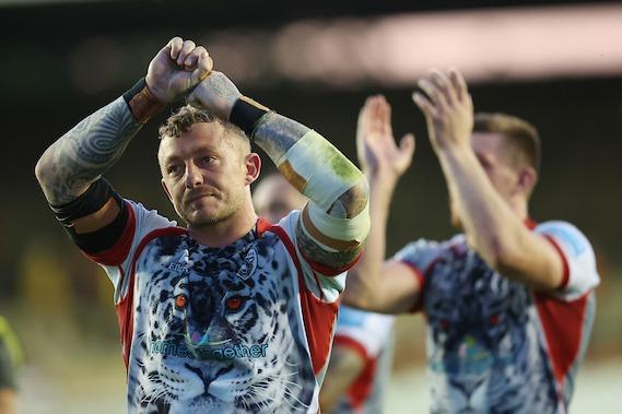 Second in the table, but the promoted side are fifth-favourites for the big prize at odds of 11/1.
(Picture shows Josh Charnley celebrating last week's win at Castleford.)