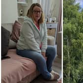 Julie White, 60, has pleaded with Leeds City Council to prune back the trees in the publicly-owned woodland next to her house.