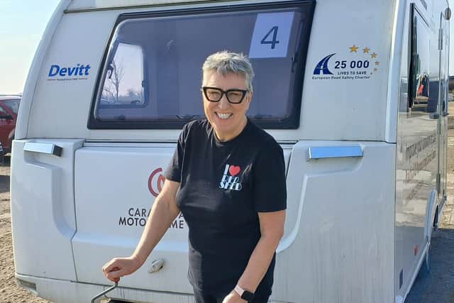 Taking up challenge of towing a caravan (photo: Karen Wright)